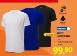 Lidl Crivit funkční triko nabídka