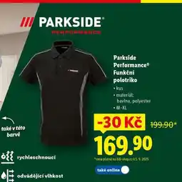 Lidl Parkside funkční polotriko nabídka