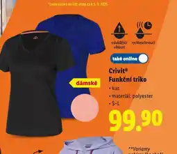 Lidl Crivit funkční triko nabídka