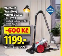 Lidl Dirt devil bezsáčkový vysavač nabídka