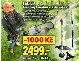 Lidl Parkside benzínový kombinovaný přístroj 4 v 1 nabídka