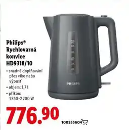 Lidl Philips rychlovarná konvice nabídka