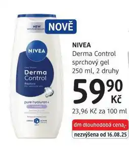 dm drogerie Nivea sprchový gel nabídka