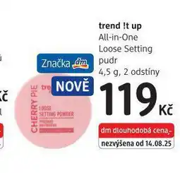 dm drogerie Trend !t up pudr nabídka