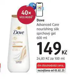 dm drogerie Dove sprchový gel nabídka