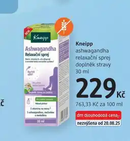 dm drogerie Kneipp relaxační sprej nabídka