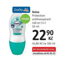dm drogerie Balea antiperspirant nabídka