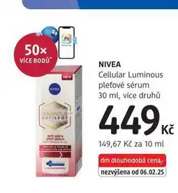 dm drogerie Nivea pleťové sérum nabídka