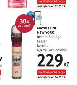 dm drogerie Maybelline new york korektor nabídka