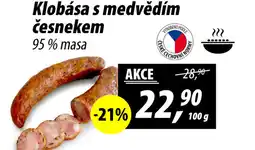 ZEMAN Klobása s medvědím česnekem nabídka