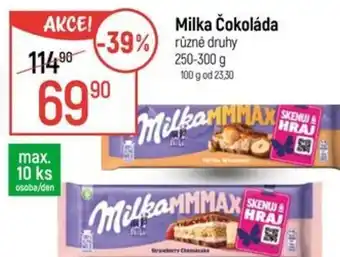 Globus Milka Čokoláda nabídka