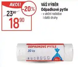 Globus VÁŠ VÝBĚR Odpadkové pytle nabídka