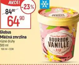 Globus Globus Mléčná zmrzlina nabídka