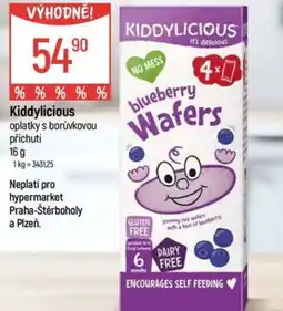 Globus Kiddylicious oplatky s borůvkovou příchutí nabídka