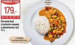 Globus Červené kari s kuřecím masem a jasmínovou rýží nabídka