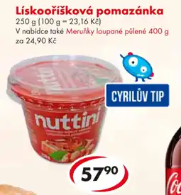 CBA Lískooříšková pomazánka nabídka