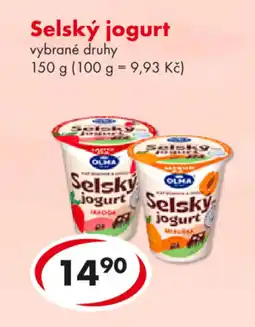 CBA Selský jogurt nabídka