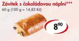 CBA Závitek s čokoládovou náplní nabídka