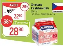 Globus BOHEMILK Smetana ke šlehání 33% nabídka