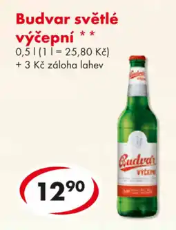 CBA Budvar světlé výčepní nabídka