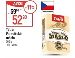 Globus Tatra Farmářské máslo nabídka