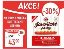 Globus Na párky značky kostelecké uzeniny nabídka