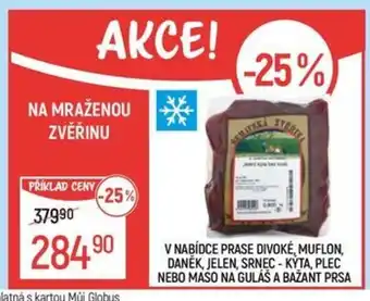 Globus Na mraženou zvěřinu nabídka