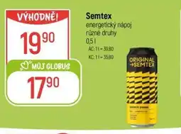 Globus Semtex energetický nápoj nabídka