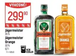 Globus Jägermeister 35% Jägermeister Orange 33% nabídka