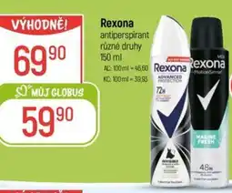Globus Rexona antiperspirant nabídka
