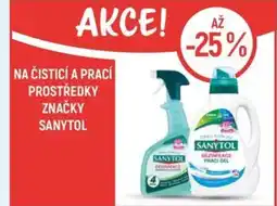 Globus Na čisticí a prací prostředky značky Sanytol nabídka