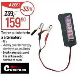 Globus Tester autobaterie a alternátoru nabídka