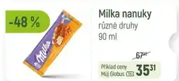 Globus Milka nanuky nabídka