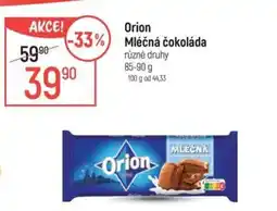 Globus Orion Mléčná čokoláda nabídka
