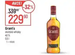 Globus Grant's skotská whisky nabídka