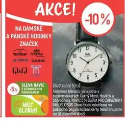 Globus Na dámské a pánské hodinky značek nabídka