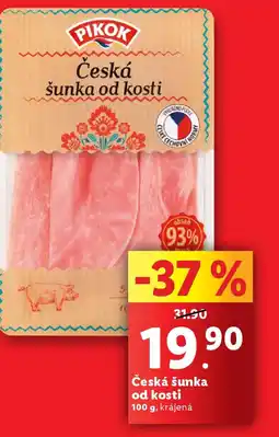Lidl PIKOK Česká šunka od kosti nabídka