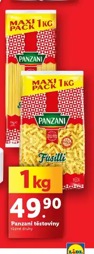 Lidl PANZANI těstoviny nabídka