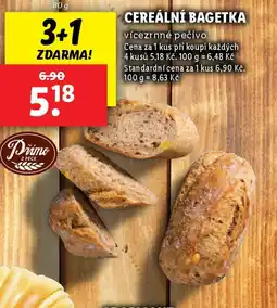Lidl Cereální bagetka nabídka