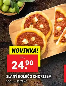 Lidl Slaný koláč s chorizem nabídka