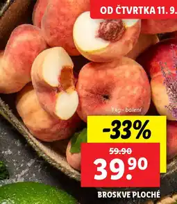 Lidl Broskve ploché nabídka