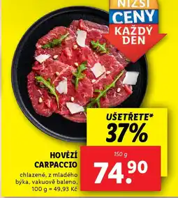 Lidl Hovězí carpaccio nabídka