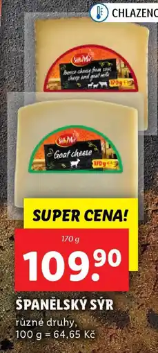 Lidl Sol & Mar Španělský sýr nabídka