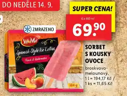 Lidl Sol & Mar Sorbet s kousky ovoce nabídka
