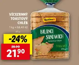 Lidl Tastino Vícezrnný toastový chléb nabídka
