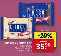 Lidl Mister Choc Oplatky v čokoládě nabídka