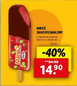 Lidl Mrož jahody/maliny nabídka