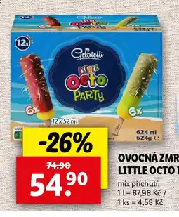 Lidl Ovocná zmrzlina little Octo party nabídka