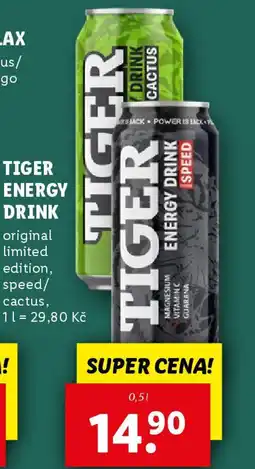 Lidl TIGER Energy drink nabídka