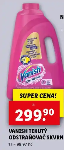 Lidl Vanish Tekutý odstraňovač skvrn nabídka